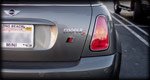 Mini Cooper S Black Red Gunmetal Badge